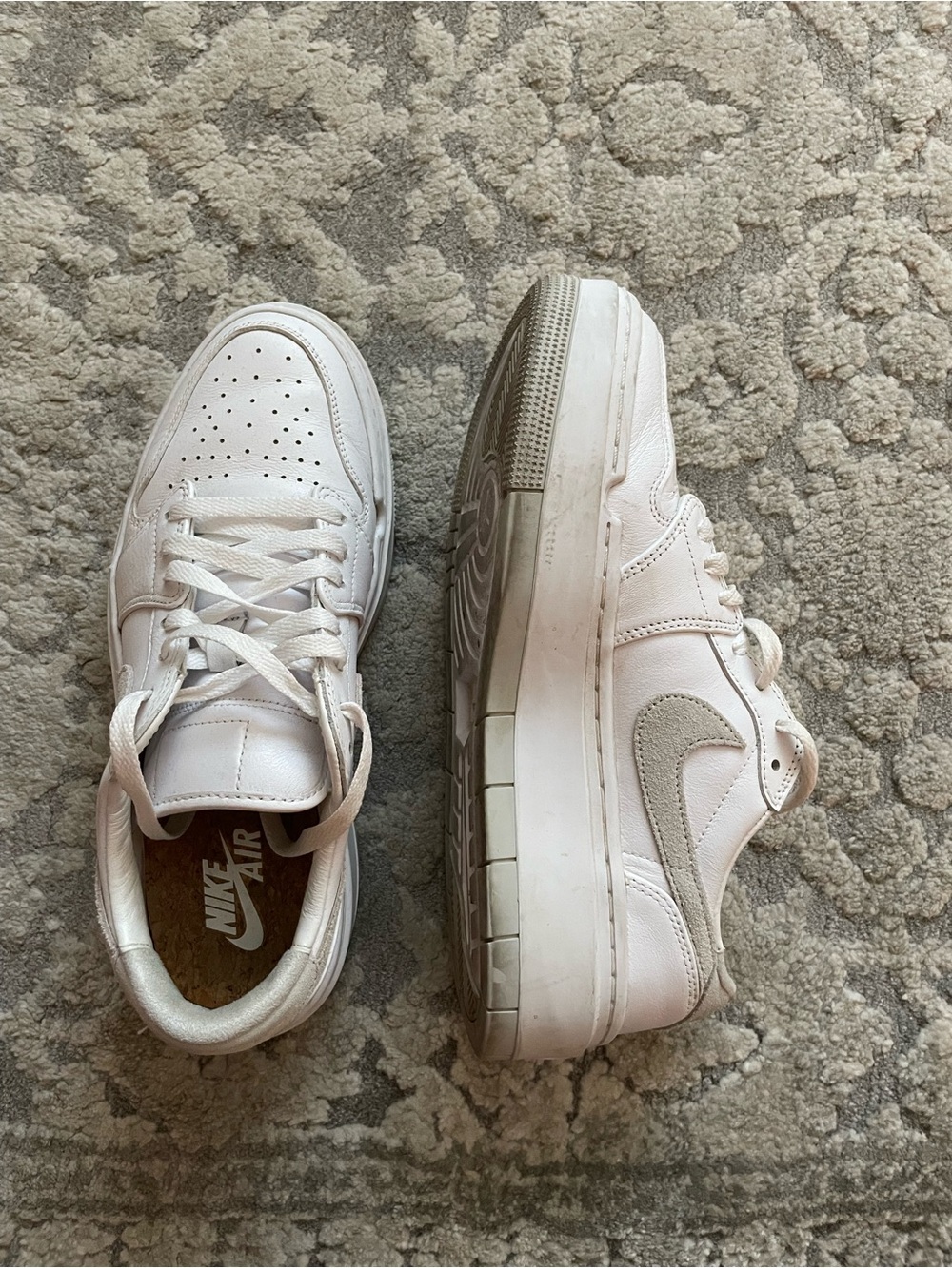 Nike Women’s Air Jordan 1 Elevate Low-Top Sneaker White 9